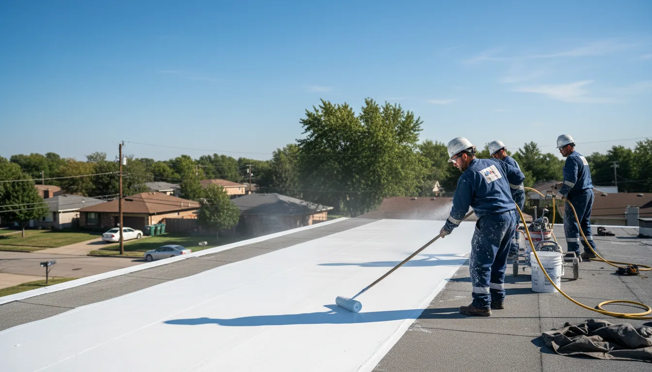 Commercial roof coating in Covington, OH near me